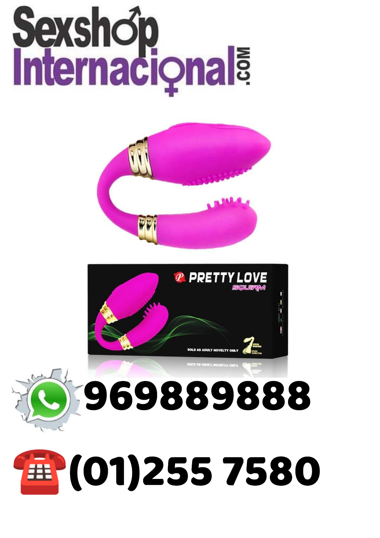 VIBRADOR DOBLE ESTIMULACION-PRETTY LOVE-PAREJAS-SEXSHOP MIRAFLORES 